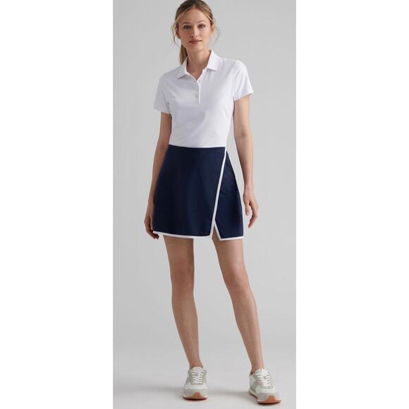 Peter Millar Dresses & Skirts - Peter Millar Charlotte Slit Skort Navy White Performance Golf Tennis Sz XS New